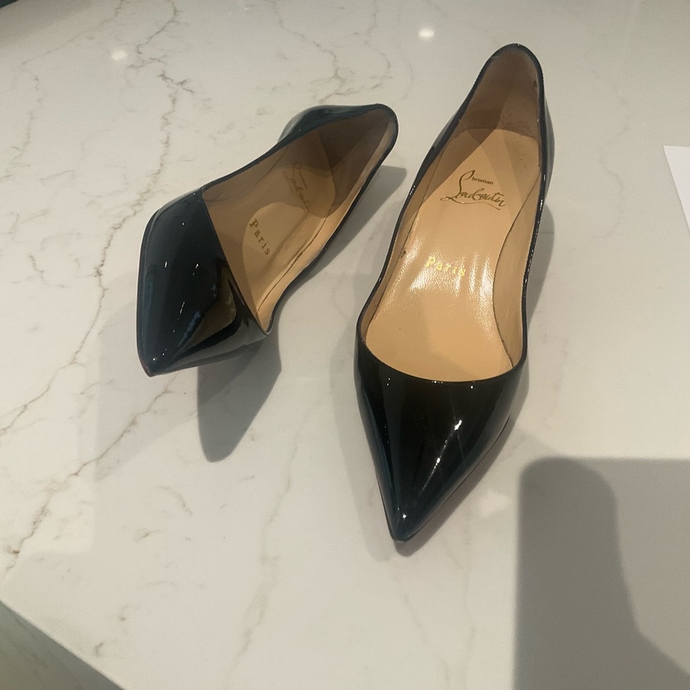 Christian Louboutin Black and Red Heels - Picture 2 of 3